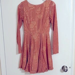 Lace dress with sleeves. Size small!